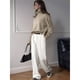thumbnail image 4 of Suéter de Cuello Alto para Mujer, Jersey de Punto Grueso de Larga, Jersey Básico de Moda para Otoño e Invierno. Caqui L, 4 of 8