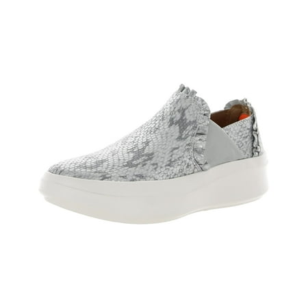 

Gentle Souls by Kenneth Cole Womens Rosette Ruffle Leather Slip-On Sneakers