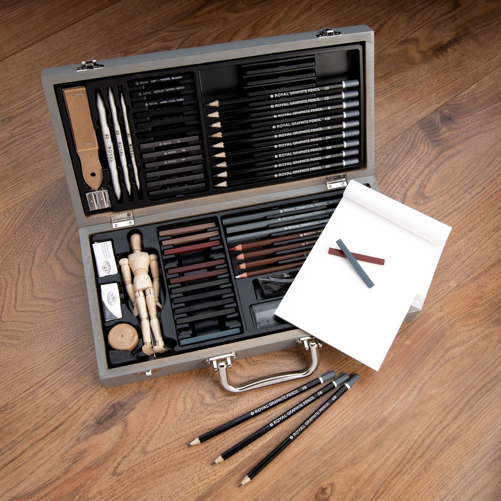 Royal & Langnickel Essentials™ 58pc Sketching Travel Art Set