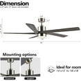 thumbnail image 5 of AeroBlade 54" 5-Blade 6-Speed Ceiling Fan with LED Light, 5 of 5