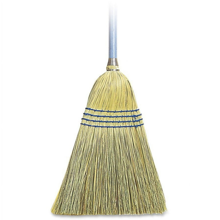 Genuine Joe Light Duty Broom - Corn Fiber Bristle - Lacquered Wood Handle - 12 / Carton - Natural Genuine Joe Light Duty Broom - Corn Fiber Bristle - Lacquered Wood Handle - 12 / Carton - Natural