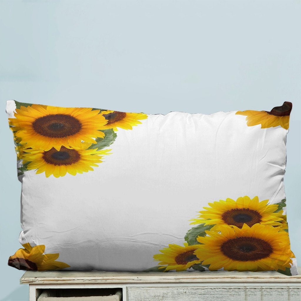 GCKG Sunflowers Pillow Case Pillow Cover Pillow Protector Two Sides 20 x 30 Inches