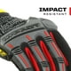 thumbnail image 3 of Guantes de trabajo Mechanix Wear M-Pact resistentes a impactos rojo/negro, 3 of 8