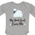 thumbnail image 4 of Inktastic My Great Aunt Loves Me Lamb Boys or Girls Long Sleeve Baby Bodysuit, 4 of 5