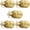 Brushed Brass, variant on Bed/Bath Keyless Privacy Interior Door Knobs, Antique Brass Door Knobs 1 Pack