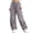 Purple, variant on Girls Cargo Parachute Pants Elastic Waist Wide Leg Streetwear Dance Trousers with Pockets (Pink,7-8 Years )