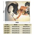 thumbnail image 4 of Manta de Mujer Maravilla, acogedora y cálida manta de franela para sala de estar, dormitorio, cama, sofá, coche, mantas de vellón para todas las estaciones, regalos para niños, adolescentes y, 4 of 8