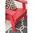 thumbnail image 3 of XBrand Foldable Weather Resistant Lawn and Garden Outdoor Adirondack Chair, 37.8 Inch Tall, Red, 3 of 12