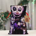 thumbnail image 4 of Pofeuu Five Nights At Freddy'S Print Christmas Gift Bag, Burlap Drawstring Pouch with Kraft Paper Card for Holiday, Party, and Birthday Wrapping-Medium, 4 of 7