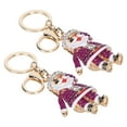 thumbnail image 3 of Christmas Keychain, 2Pcs Key Chain Kits, For Ornaments Cartoon Craft Decorations Hand-made,Zipper Handles DIY Christmas Keychain Decor, 3 of 8