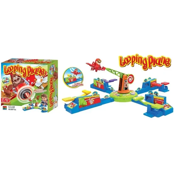 Looping Louie Spinning Plane Chicken Stealing Game Parent Child Interaction Battle Puzzle Board Game Party Children‘s Toys