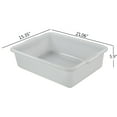 thumbnail image 4 of Kekow 4-Pack 22 L Commercial Bus Tubs/Bus Box, Large Plastic Tote Box,  White, 4 of 7