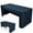 Navy, variant on Joipy Fitted Rectangle Tablecloth with Open Back Washable Polyester Folding Table Cover for Trade Show Display Parties Banquets and Buffet Events (1Pc 72"x30"x30")