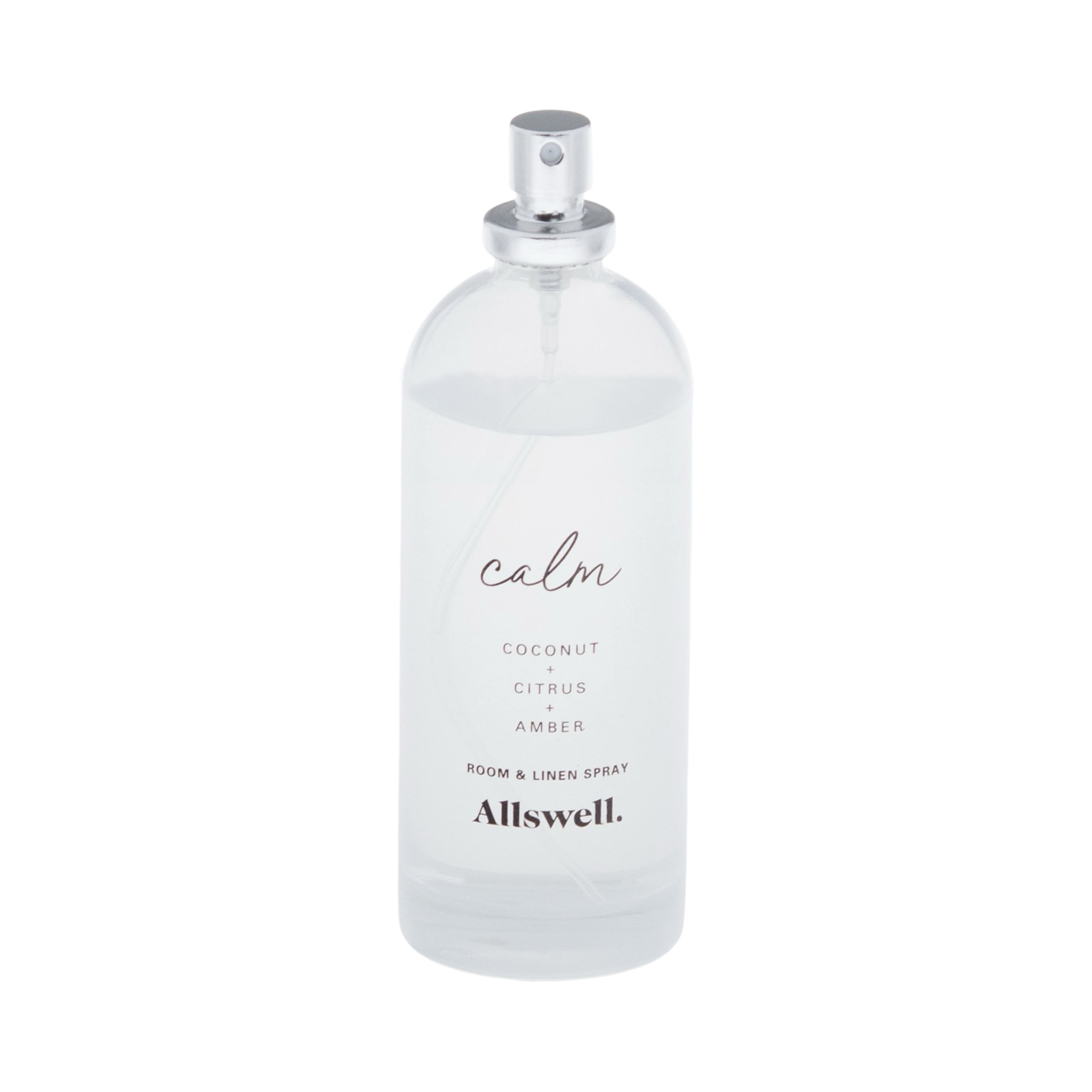 Allswell Calm (Coconut + Citrus + Amber) Scented Room and Linen Spray 3.4 Fl Oz (100mL).