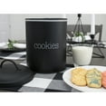 thumbnail image 4 of AuldHome Design Black Enamelware Cookie Jar, Large Modern Farmhouse Treats Canister, 4 of 8