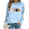 thumbnail image 4 of Xmyrz Graphic Hoodies For Men Long Sleeve Softable Christmas Chicken Print Pullover Sweatshirt Sports Baggy Cute Hoodies Cute Sweatshirts, 4 of 5