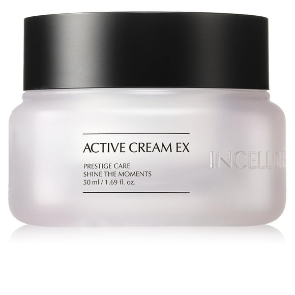 Incellderm Active Cream 50ml - Strengthen Skin Barrier, Plant Stem Cell, Intense Moisturizing, All Skin Types, K-Beauty, Made in Korea