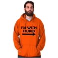 thumbnail image 5 of I'm With Stupid Best Friend BFF Goals Hoodie Sweatshirt Women Men Brisco Brands S, 5 of 5