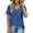 Blue, variant on loopsun Plus Size Tops for Womens,Womens Summer Tops,Womens Solid Summer Tops Casual Trendy Short Sleeve T Shirts Scoop Neck Tee Fashion Shirts Tops Purple M