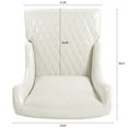 thumbnail image 5 of 23.03" Wide High Back Throne Royal Chair, Wing Back Chair with Arms Upholstered Tall Back, Accent Chair Side Chair for Living Room Bedroom Waiting Room, 5 of 7