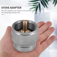 thumbnail image 4 of Qucyy Adaptateur de Réchaud de Camping 1LB Propane Petit Réservoir Entrée et Valve Sortie EN417 Cylindre Extérieur Convertisseur de Cartouche, Argent, 4 of 5