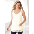 thumbnail image 6 of Woman Within Plus Size Lace-Trim V-Neck Tank, 6 of 6
