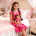 thumbnail image 4 of HYCLES Doll and Girl Matching Nightgown, Outfit Pajamas Night Dress for Girls and 18" Dolls Clothes, 4 of 7