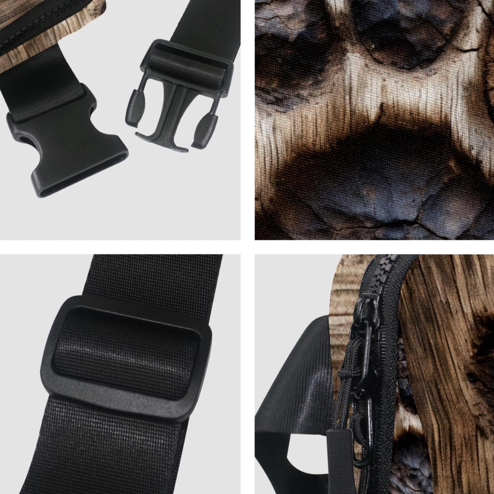 Paw prints Lightweight, Adjustable Fanny Pack with Extension Strap - Unisex Money Belt Waist Bags