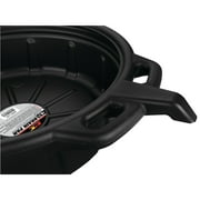 Performance Tool W4071 4.5 Gallon Oil Drain Pan, Carrying Handle, Easy-Pour Spout, High-Density Polyethylene, Black