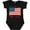 AB-Black, variant on Made in the U.S.A. Boys or Girls Baby Bodysuit