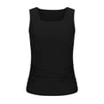 thumbnail image 5 of Blmnix Sleeveless Tank Tops for Women Fall Black Solid Ribbed Casual Camisole Tank Tops for Teen 2024,S-XXL, 5 of 7