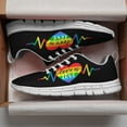 thumbnail image 3 of LGBT Pride Love Is Love Shoes for Men Women Running Sneakers Breathable Casual Sport Tennis Shoes Gift for Him Her White Size 3.5, 3 of 5
