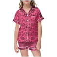 thumbnail image 1 of Icvfdpl Tenues d'Été pour Filles, Pyjamas Colorés Peints à la Main pour Pâques, Confortables pour 2-3 Ans, 1 of 5