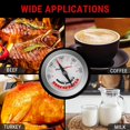 thumbnail image 4 of HLONK Large Dial Instant Read Analog Meat Thermometer - Oven or Grill Safe - Stainless Steel Rustproof - Jumbo Easy Read Thermometer for Grill  Cooking  Baking, 4 of 4