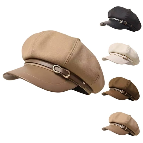Newsboy Hats for Women Men Helii Casual Classic Wide Brim Sunshade Beret Pure Color Baker Boy Newsies Hat Trendy Beige Baseball Cabbie Cap Fashion 2026 New