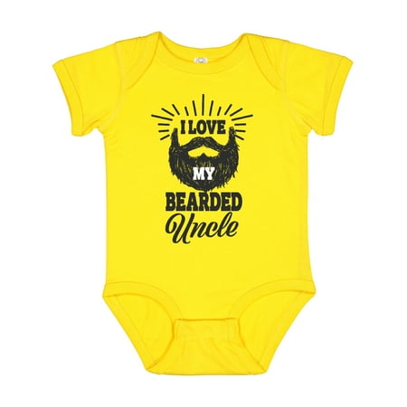 

Inktastic I Love My Bearded Uncle Gift Baby Boy or Baby Girl Bodysuit
