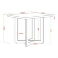 thumbnail image 6 of Furniture of America Krestian Contemporary Wood End Table in Oak and White, 6 of 6
