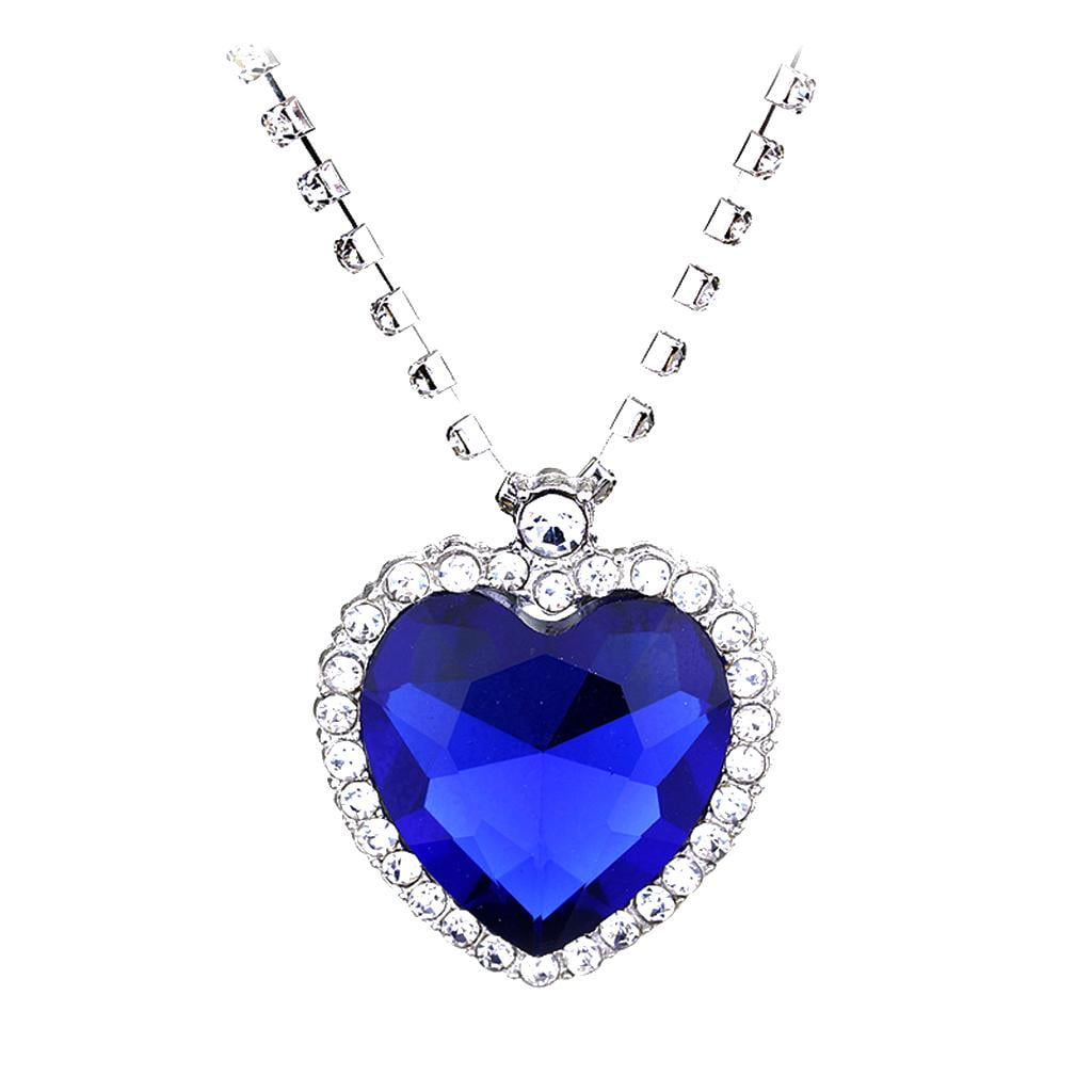 Sparkly Bride Heart Pendant Necklace CZ Intertwined Rhodium Plated Women Fashion 18-in Sparkly Bride Heart Pendant Necklace CZ Intertwined Rhodium Plated Women Fashion 18-in