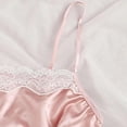 thumbnail image 2 of Plus Size Pajamas New Women's Satin Pajamas Women Cami Tops Short Pants Pjs Set Lace Underwear Nightwear Sleepwear for Home Womens Pajama Pants Pinky L New, 2 of 9