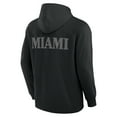 thumbnail image 3 of Men's Fanatics Black Miami Dolphins Elements Blaze Tri-Blend Long Sleeve Hoodie T-Shirt, 3 of 3