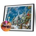 thumbnail image 2 of Cuadros Decorativos 5D bricolaje taladro redondo completo diamante pintura faro nieve decoración del hogar (NH692) Sywqhk Nuevos Originales, 2 of 9