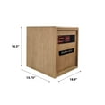 thumbnail image 4 of Modern Ember Portable Rolling Infrared Space Heater in Light Oak, 4 of 9