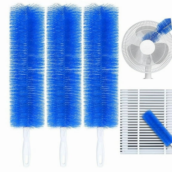 3 Pcs Cobweb Duster Bendable Fan Plastic Dust Cleaner Microfiber Head Ceiling Brush Reusable Dirt Remover for