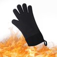 thumbnail image 1 of Guante de silicona térmica KN410 para barbacoa, unisex y ambidiestro, resistente a altas temperaturas hasta 300°C, antideslizante y transpirable, ideal para cocina y exteriores., 1 of 6