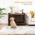 thumbnail image 3 of HOOBRO 26.9"H  Dog Crate Furniture Wooden Pet Furniture with Pull-Out Tray Living Room BF982GW03G1, 3 of 11
