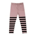 thumbnail image 6 of Girl's Halloween Striped Printed Pants High Waisted Elastic Soft Tight Pants for Girls 3-7Y, 6 of 6