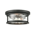 thumbnail image 4 of 4442-PBK-Millennium Lighting-Bresley - 2 Light Outdoor Flush Mount-5.25 Inches Tall and 12 Inches Wide-Powder Coated Black Finish, 4 of 7