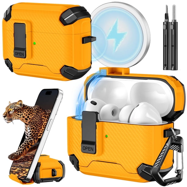 Funda Inesore para AirPods Pro 3 (2025) con soporte y kit de limpieza