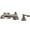 Brushed Nickel, variant on Kingston Brass KS4308AL Metropolitan Two-Handle Deck Mount Roman Tub Faucet, Brushed Nickel