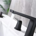 thumbnail image 5 of 8 inch 2 Handles Widespread Bathroom Faucet 3 Holes with Pop up Drain Assembly and Water Supply Lines (Black), 5 of 6